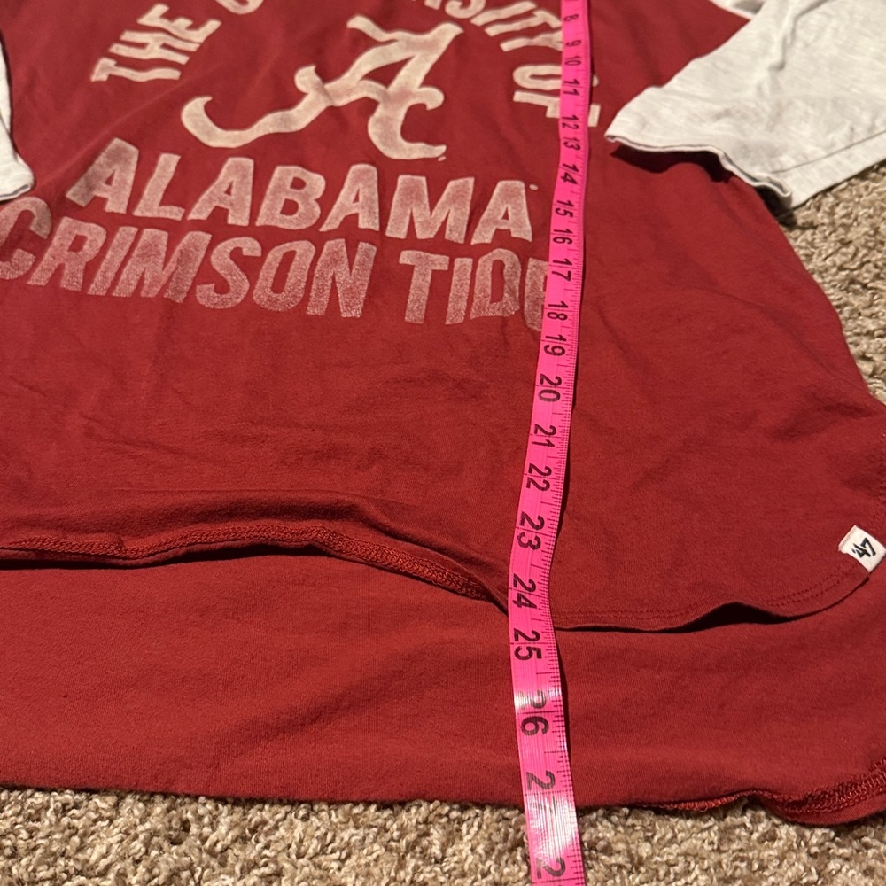 Alabama Crimson Tide 3/4 sleeve hi-lo t-shirt (L) - EUC! - Picture 6 of 12